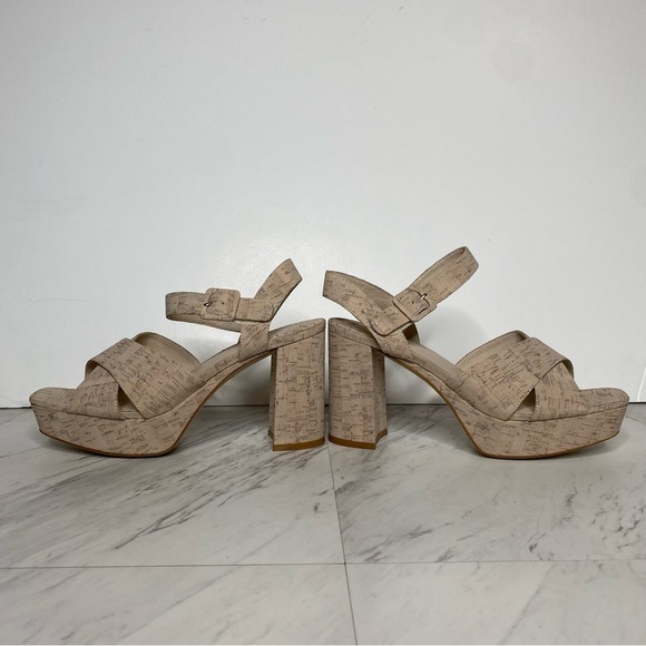 Jeffery Campbell Amma Cork Platform Heeled Sandal 10 - Picture 7 of 14